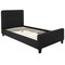 Merrick Lane Clarendon Platform Bed Contemporary Tufted Upholstered Platform Bed with Footboard
